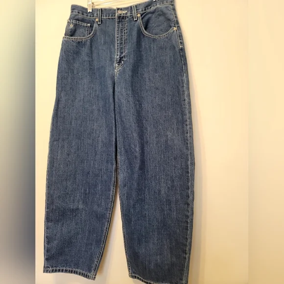 Etica Jeans Womens Sz 31 Blue Iris Relaxed Barrel High Waist Ethically Made NWT - Picture 6 of 15